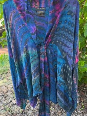 Carter Smith Shibori One of a Kind Silk Kimono Jacket museum wearable art.